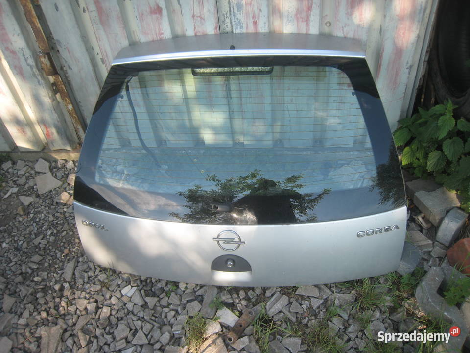 Klapa tylna bagażnika Opel Corsa C 0006 srebrna Kraków sprzedam