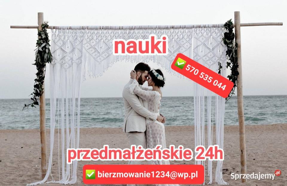 Ślub Chrzest Bierzmowanie Nauki przedmałżeńskie Dla Dziecka Warszawa