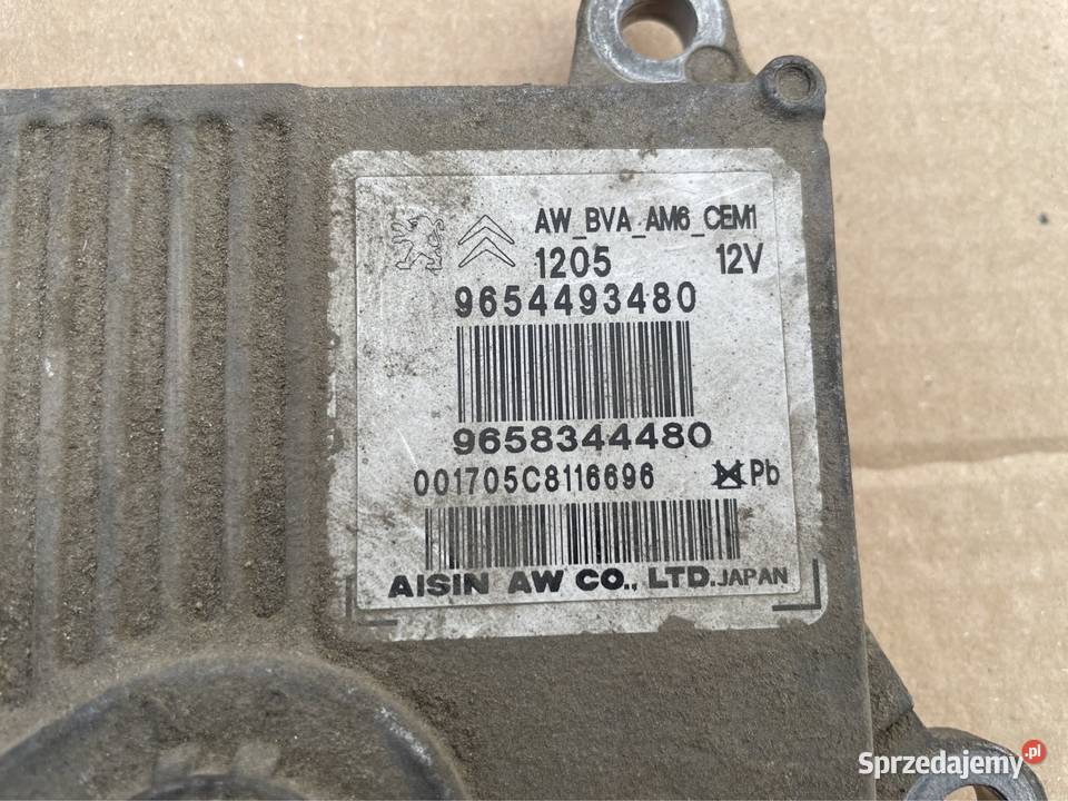 9654493480 sterownik skrzyni biegów peugeot 407 Szczecin