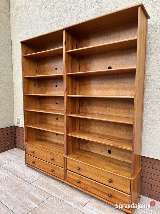 Regał na książki biblioteczka szafa sosnowa