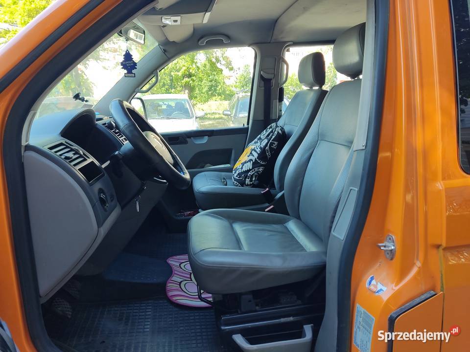 Long VW T5 r2007 poj 19tdi 9osob3 rzędy siedzeń drzwi odsuwane warmińsko-mazurskie Elbląg