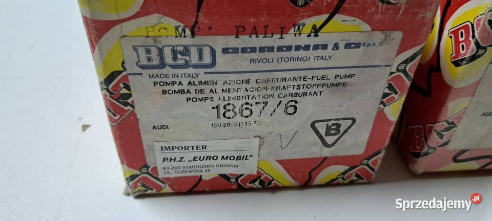 Pompa paliwa BCD 18676 Audi 100 C2 20 115 Klasyk Luzino
