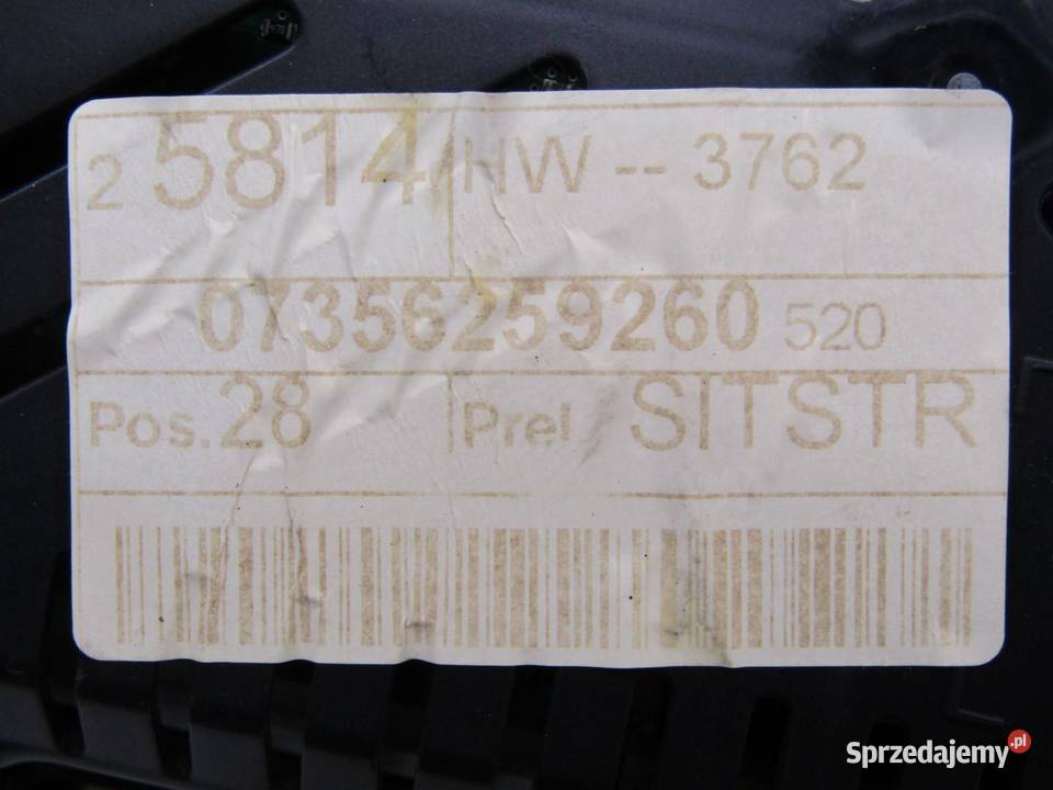 ZEGARY LICZNIKI 20 MULTIJET JEEP RENEGADE 5814SW sprzedam