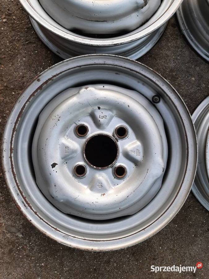 Felgi stalowe Opel Kadett B 4x12 zabytkowe Borek Szlachecki