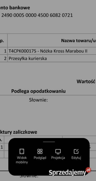 Nóżka do roweru Kross Marabou II 2429 Warszawa