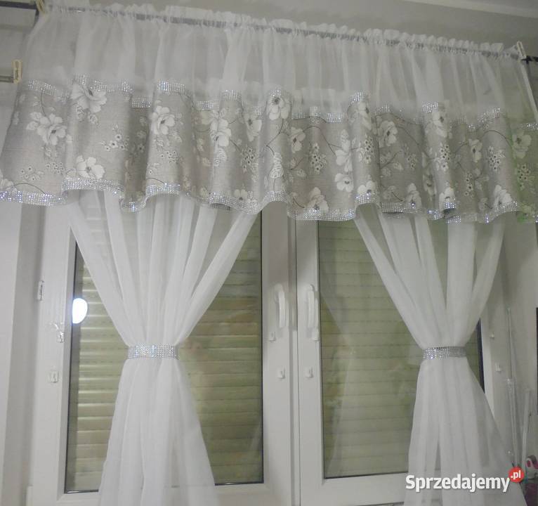 firanki komplety w stylu glamur cyrkonie SZYJEMY Włocławek