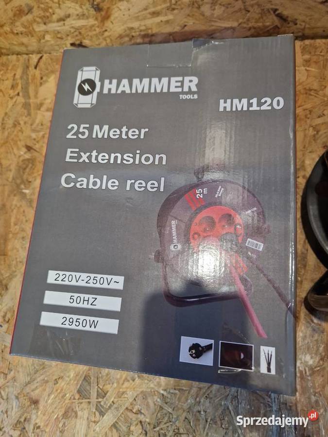 PRZEDŁUŻACZ BUDOWLANY Hammer HM 120 ogrodowy 25M Głogowa