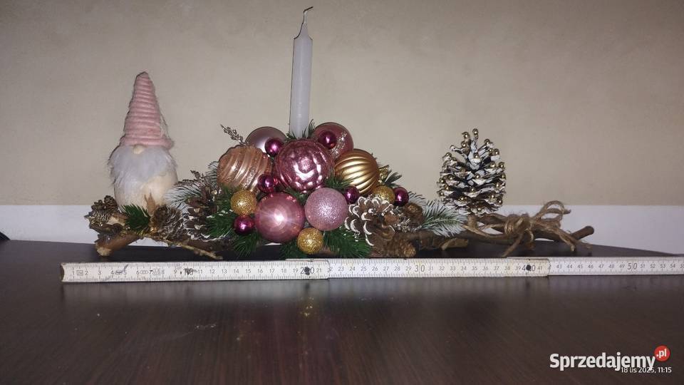 Stroik świąteczny bożonarodzeniowy na komodę