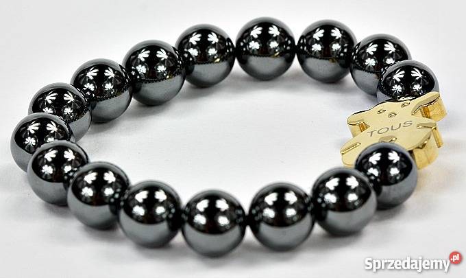 Bransoletka Grafitowe Kulki NOWOŚĆ Tous Miś Bear Wrocław