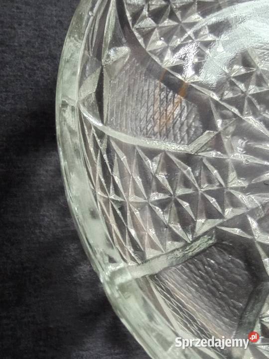 Miseczki paterki Szkło grube z okresu PRLu Świdnica sprzedam