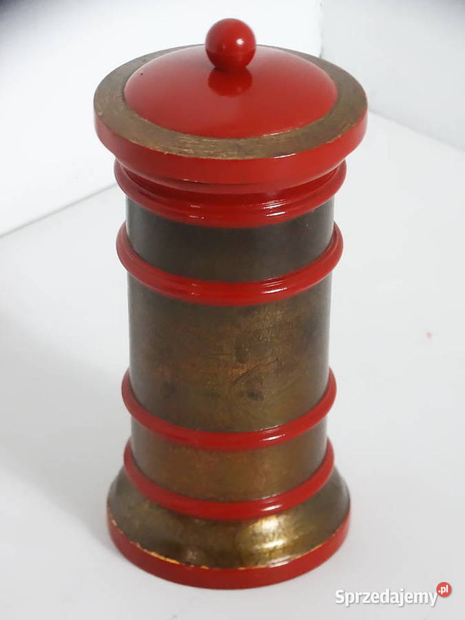 Stylowy Pojemnik Aptekarski Retro Drewno Vintage lubelskie sprzedam