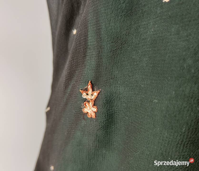 Indyjska tunika vintage retro sukienka czarna krótki Szczecin