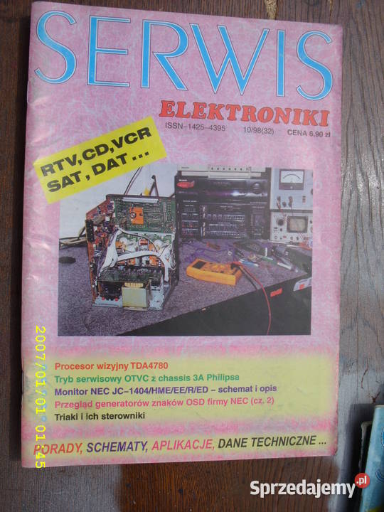 Rocznik miesiecznika SERWIS ELEKTRONIKI1998R Wołów