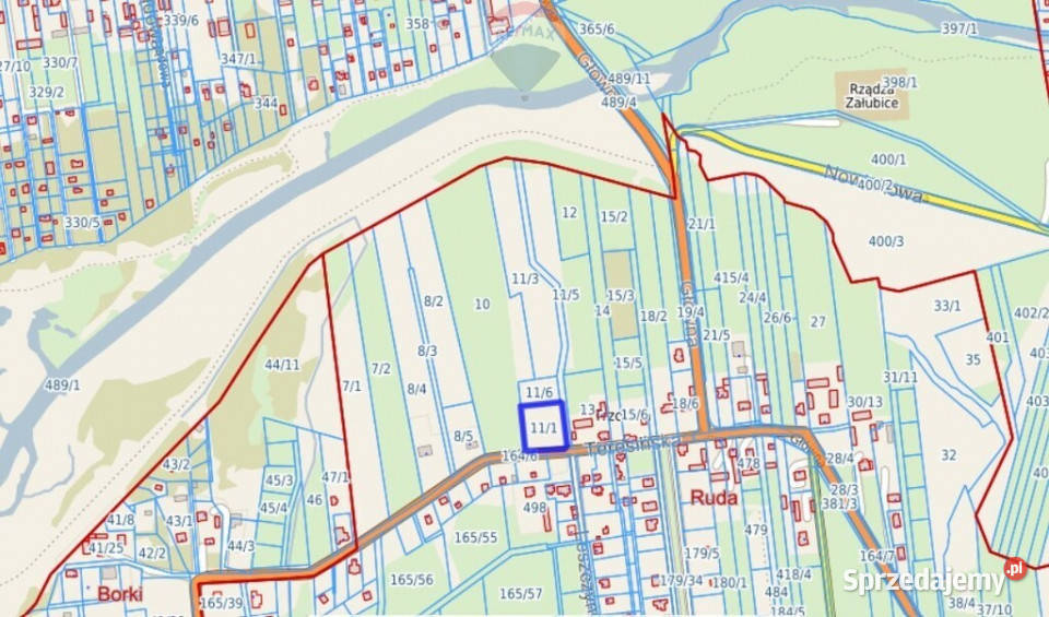 Działka 3000 m Ruda k Radzymina MPZP media mazowieckie