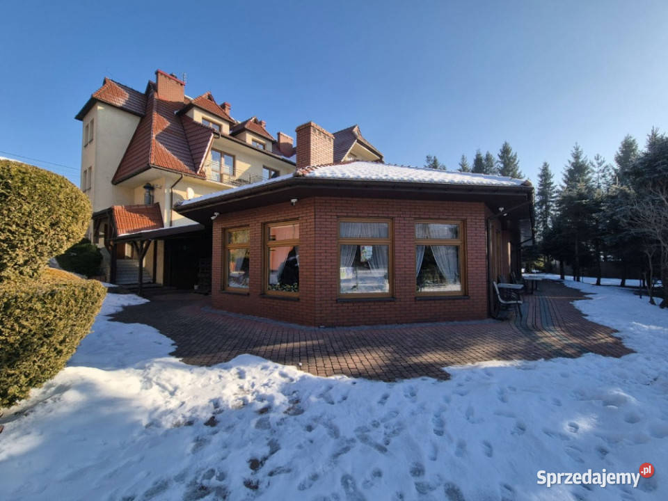 Działający obiekt hoteloworestauracyjny 1504 m 12300zł/m2 Sprzedaż małopolskie Mszana Dolna
