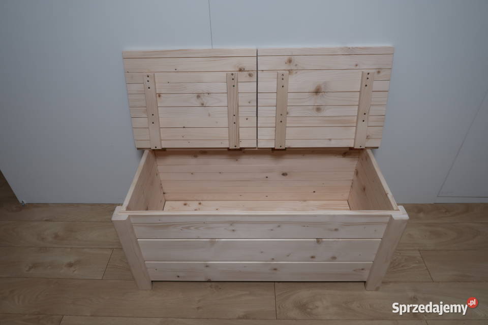 Skrzynia drewniana pojemnik kufer 100x50x45 Ustroń