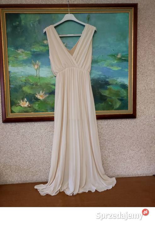 sukienka koktajlowa glamour maxi długa plisowana Inny wzór Kielce