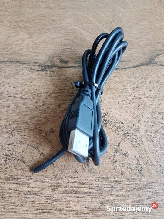 kabel przewód czarny z końcówką USB A długość Szczecin sprzedam