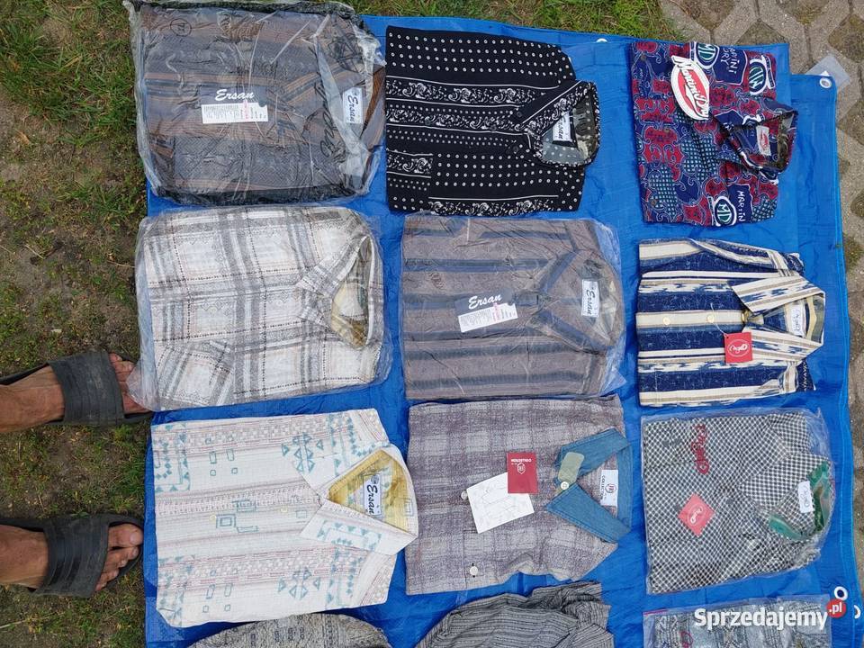 Koszule męskie długi i krótki rękaw 250sztuk Białystok