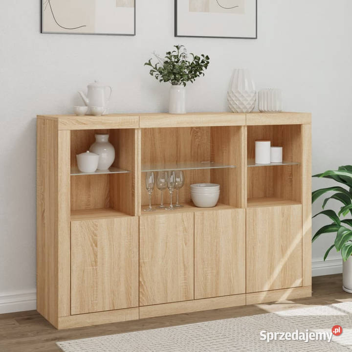 Szafki z oświetleniem LED 3 dąb sonoma WM3209109 Warszawa