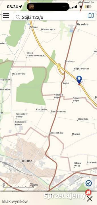 Działka autostradzie A1 pod banery reklamowe Sójki