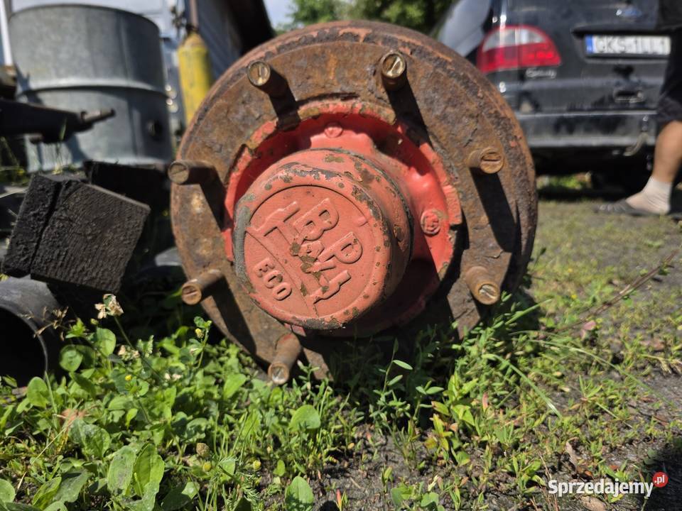 Oś BPW osiem szpilek 8 sprawna ładna Części maszyn i innych pojazdów Parczew