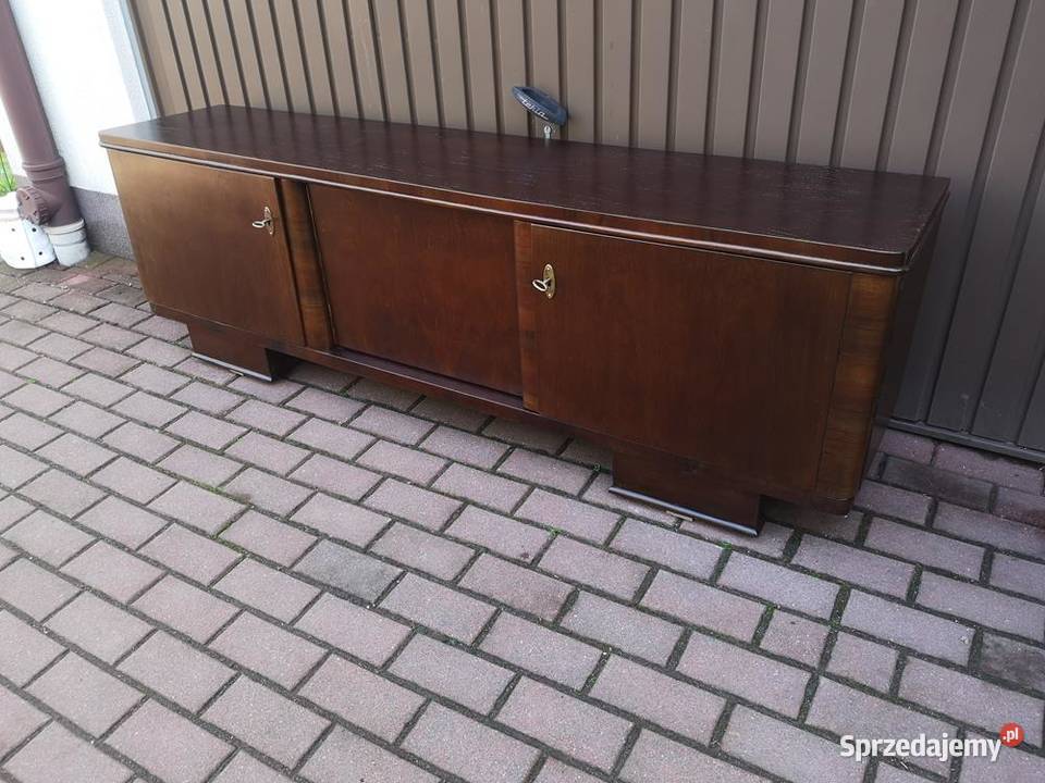 Komoda Dębowa RTV Niska ARTDECO Stara Antyk Antyki, Sztuka, Kolekcje Swarzędz