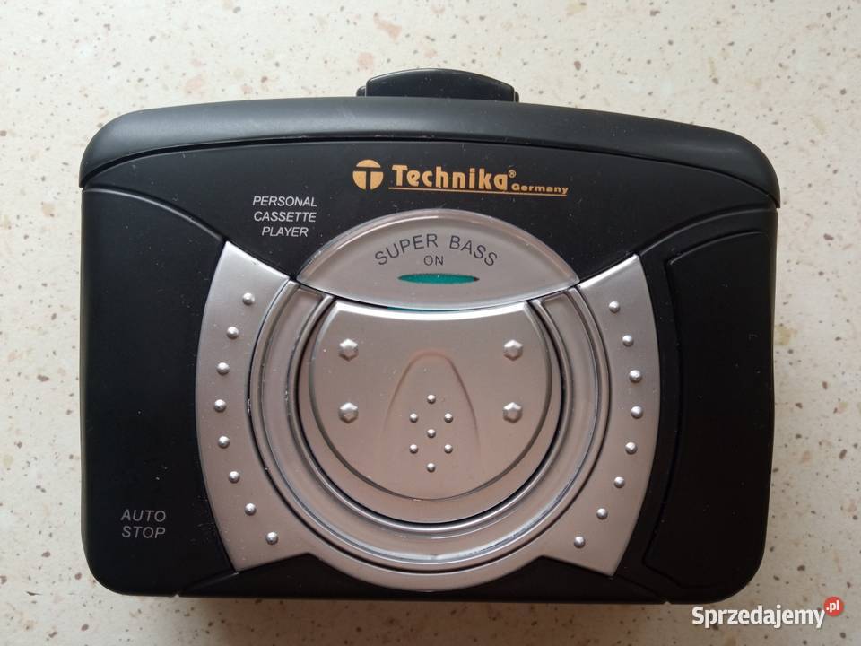 Odtwarzacz kasetowy przenośny walkman Technika