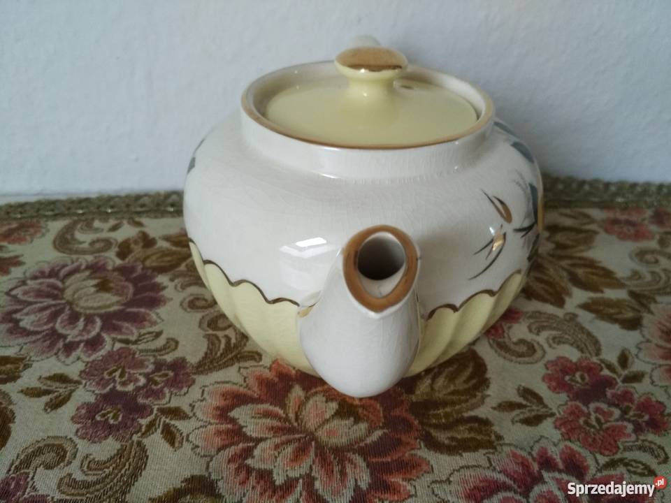 Angielska porcelana dzbanek do herbaty żółte małopolskie Gorlice sprzedam