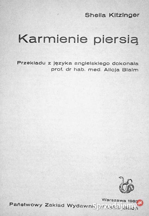 Karmienie piersią Sheila Kitzinger Chełm