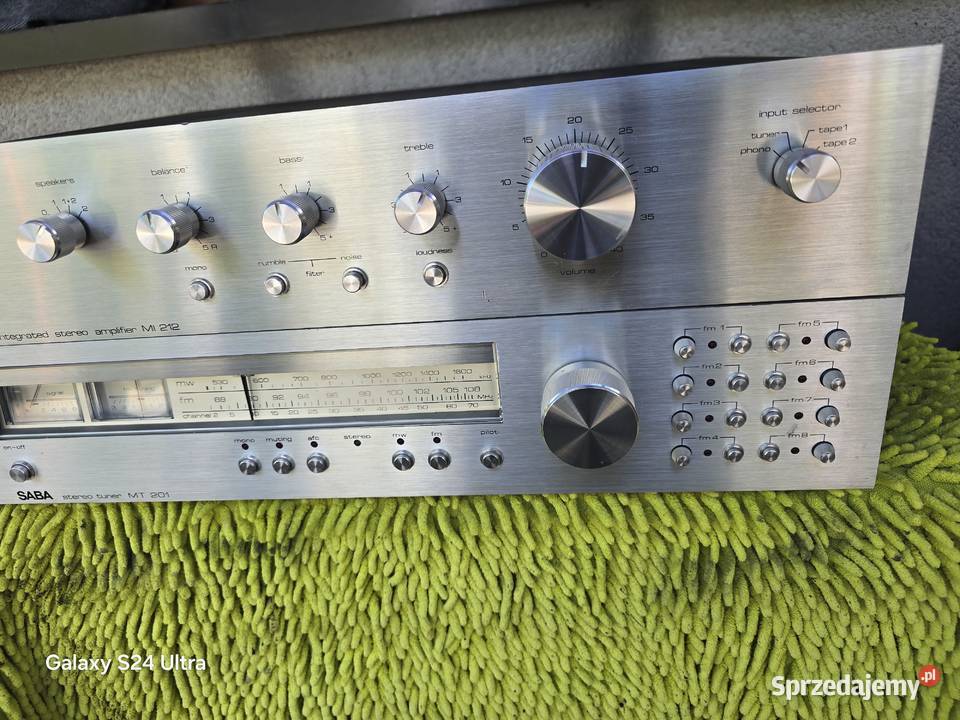 wzmacniacz tuner saba mi212 mt201 vintage Chełm Śląski