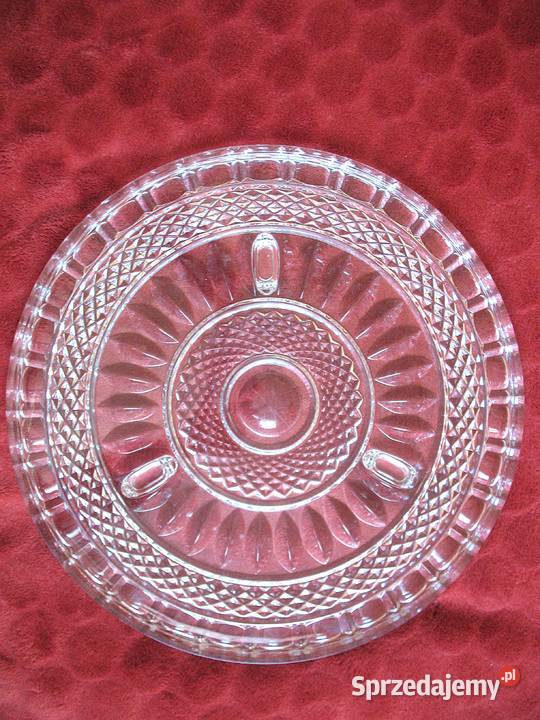Patera taca na ciasto z kryształu ołowiowego 30 Siedlce