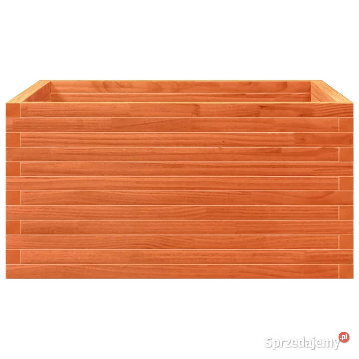 Donica ogrodowa woskowy brąz 90x90x46 drewno Warszawa