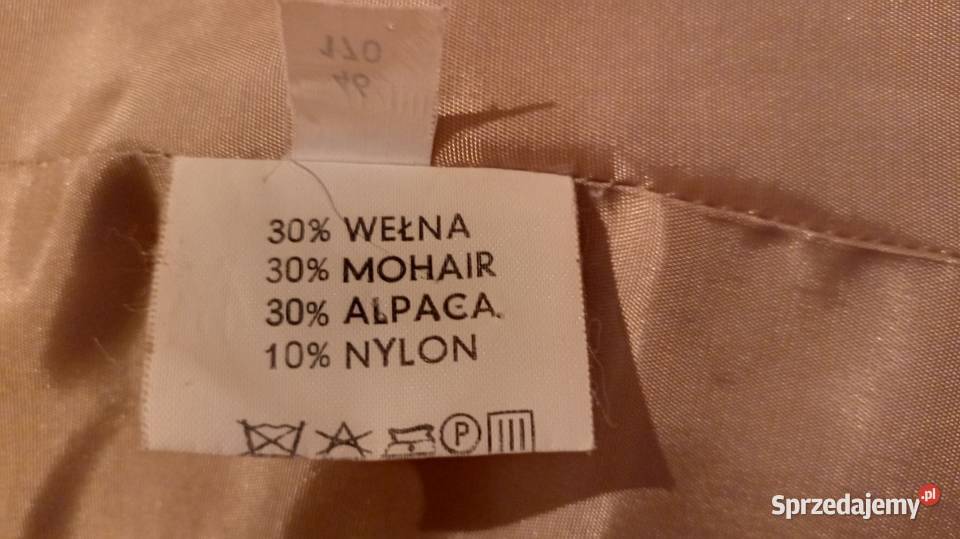 Płaszcz wełniany MODENA brązowy/beżowy Tarnowo Podgórne