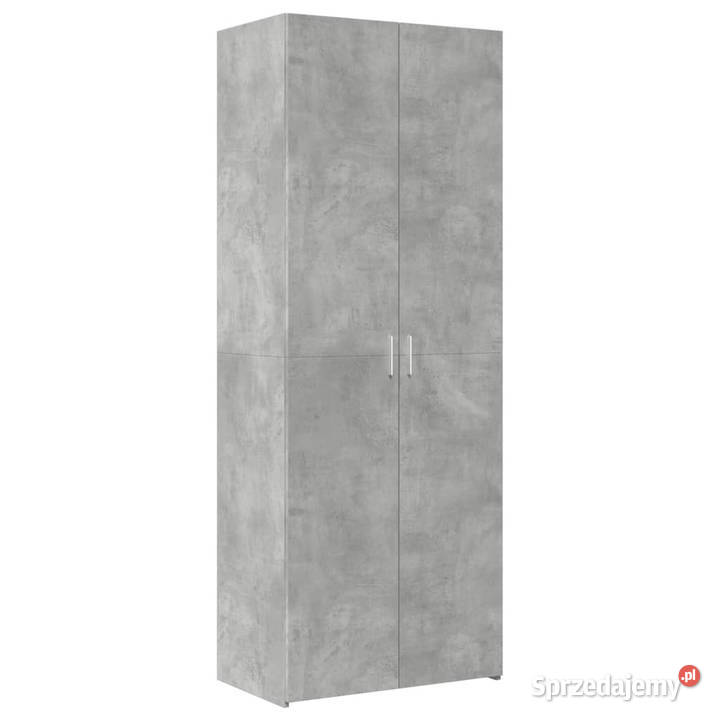 Wysoka szafka szarość betonu 70x425x185 Warszawa