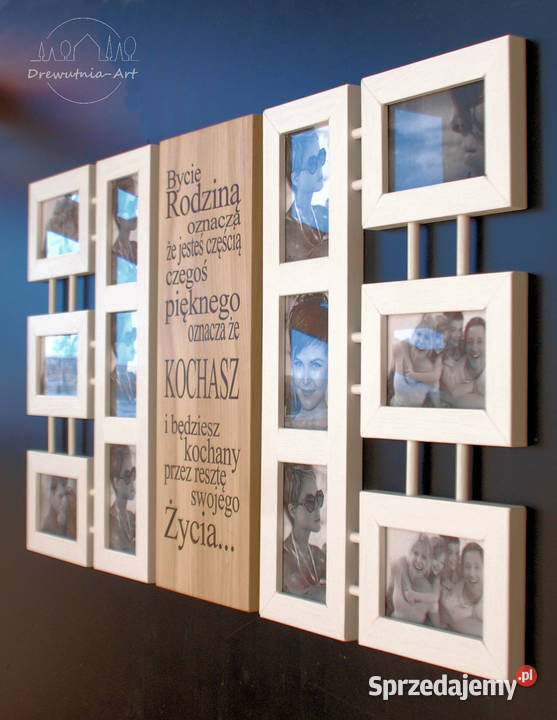 Galeria Multirama z drewna Ramka na zdjęcia Foto