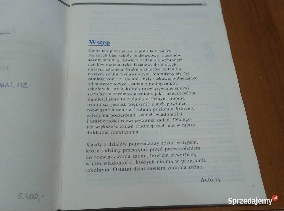 Zbiór zadań z wybranych działów matematyki 78 12 Gdańsk