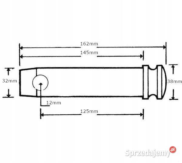 Sworzeń 32x125 mm kat3 Kamionna