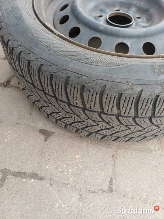 4x felgi stalowe 4x opony zimowe Samochodowe Opony i felgi