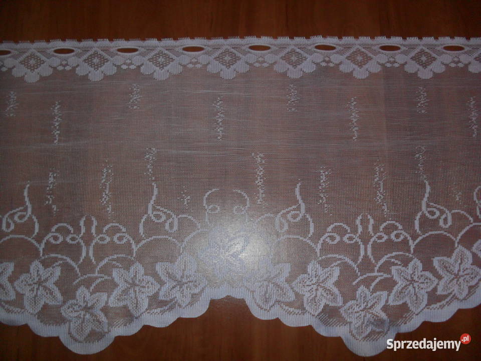 zazdroska krótka firanka 40 60 biała