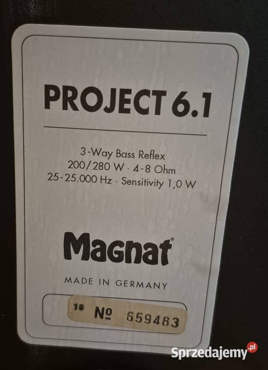 Kolumny głośnikowe Magnat Project 61 Poznań