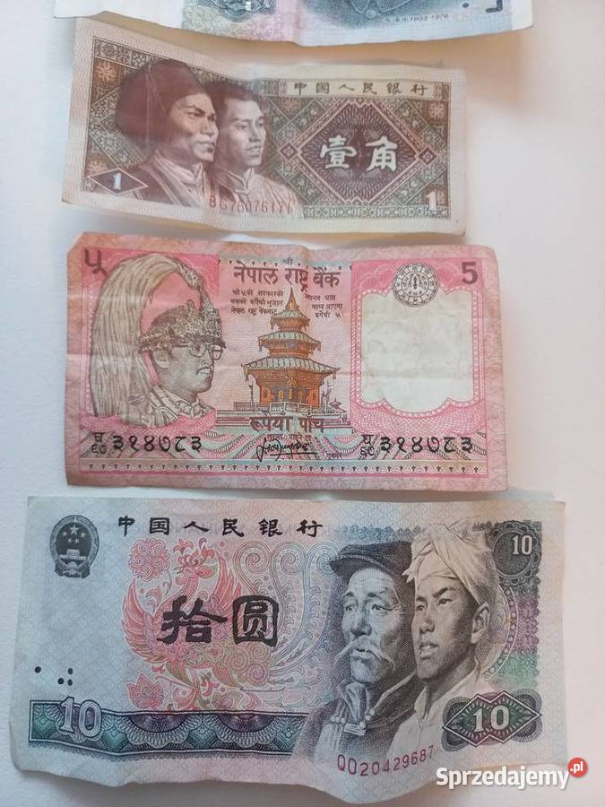 Banknoty Chiny.