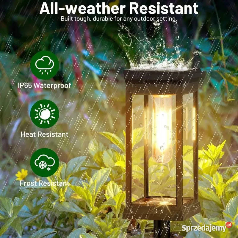 Wodoodporne jasne solarne lampy ścieżkowe Rzeszów