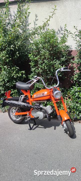 Motorynka Romet Pony m2 zabytek żółta tablica Łódź