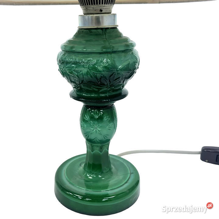 Lampa stołowa ze szkła malachitowego Warszawa