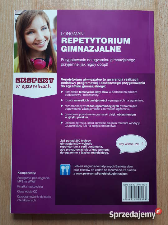 Repetytorium gimnazjalne język angielski LONGMAN Książki do nauki języka obcego Rybnik
