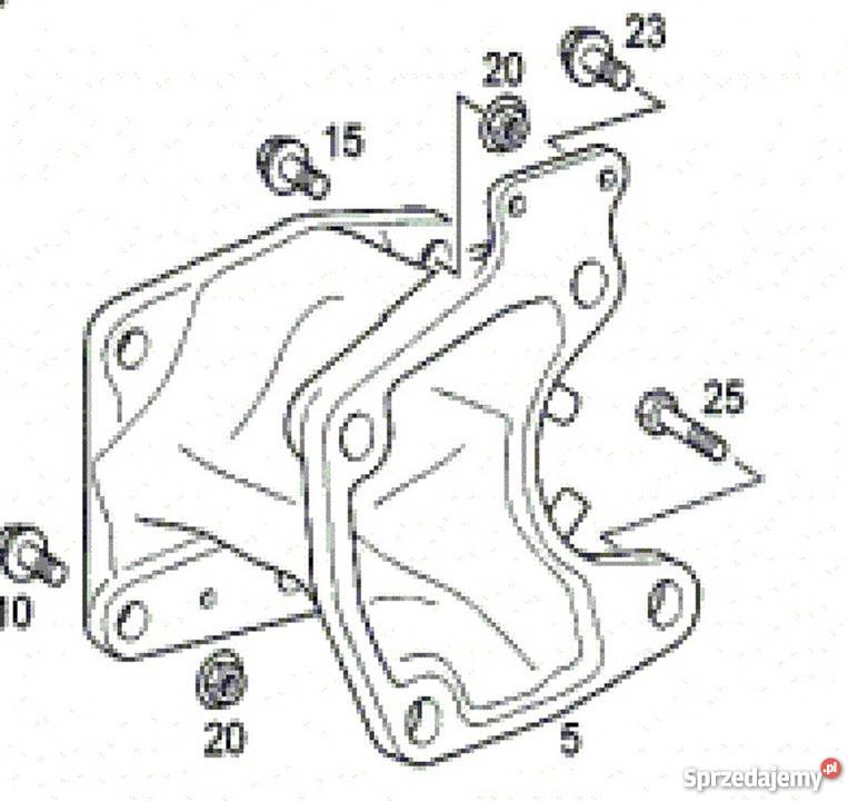 3754610240 UCHWYT KOLUMNY MERCEDES AXOR ACTROS ciężarowe