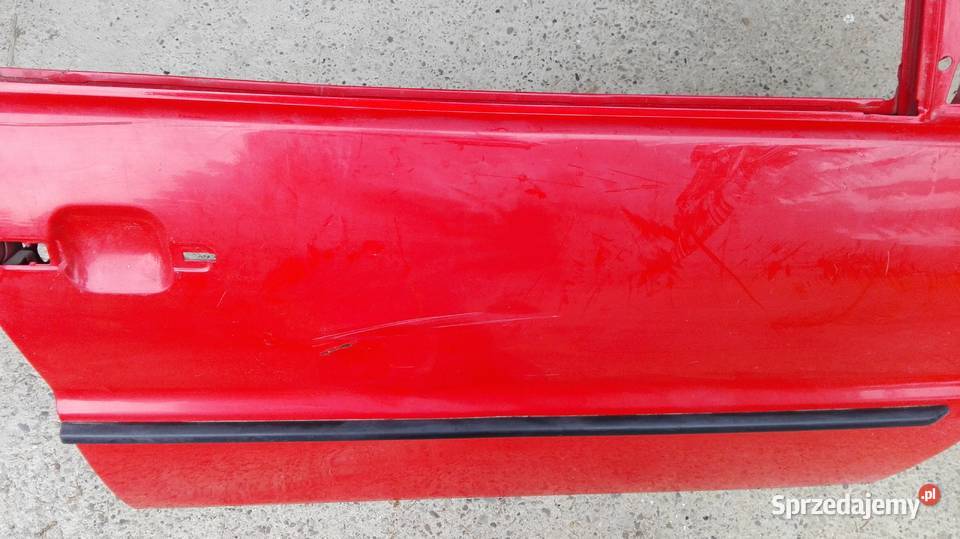 Drzwi VW Polo III czerwony prawy przód Motoryzacja podkarpackie Sanok sprzedam