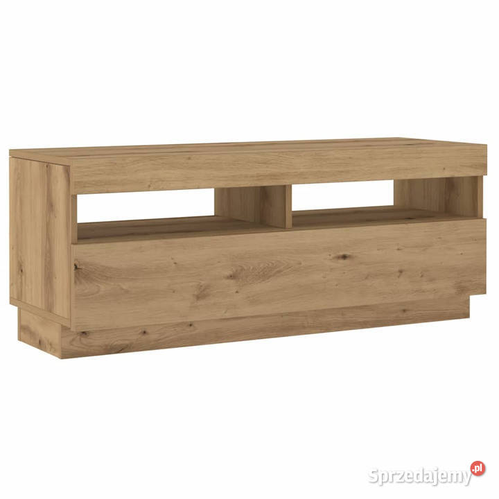 Szafka pod TV z oświetleniem LED dąb artisan Warszawa