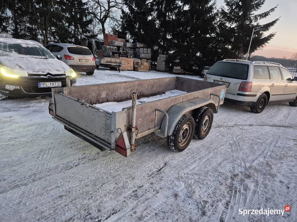 Przyczepka laweta do minikoparki 32x126 Barthau Stara Kaźmierka